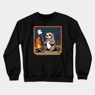 Campfire sloth Crewneck Sweatshirt